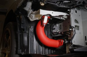 Subaru WRX Performance Air Intake - Perrin Performance - With Heatshield - Red - `22-`25